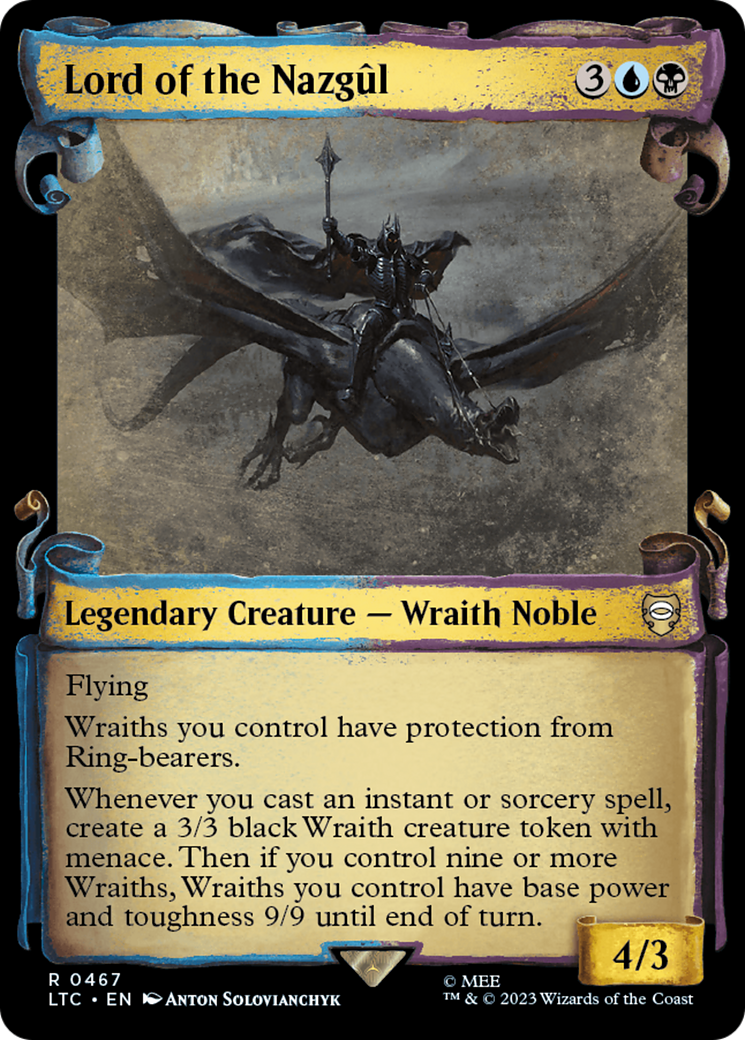 Lord of the NazgÃ»l (LTC-467) - Tales of Middle-earth Commander: (Showcase) Foil
