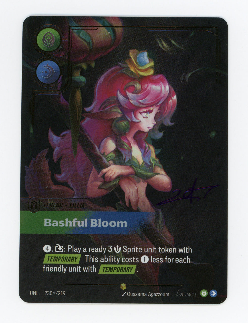 Bashful Bloom (Lillia) — Signature|Foil — ID 17549