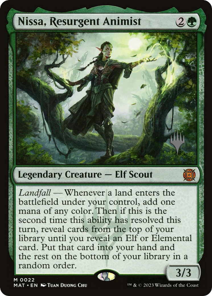 Nissa, Resurgent Animist (PPMKM-022) - March of the Machine: The Aftermath Promos