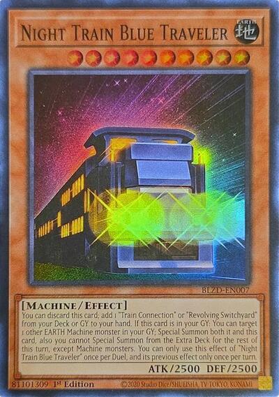 Night Train Blue Traveler - BLZD-EN007 - Super Rare - 1st Edition