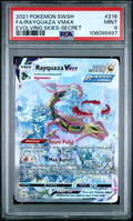 PSA 9 FA/RAYQUAZA VMAX EVOLVING SKIES-SECRET