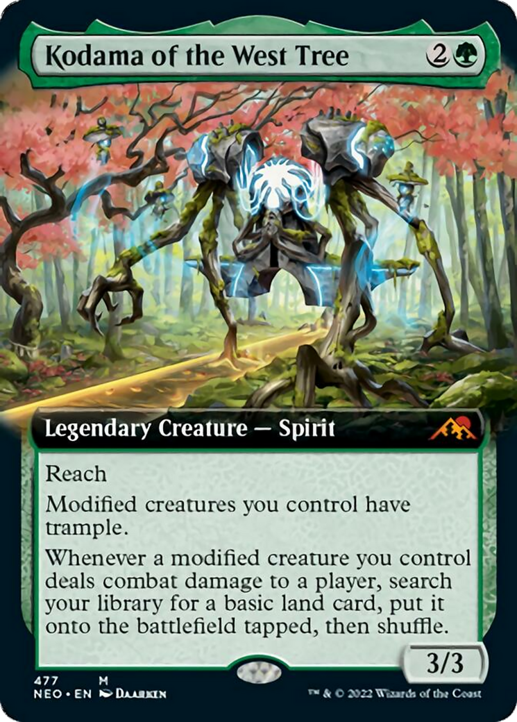 Kodama of the West Tree (NEO-477) - Kamigawa: Neon Dynasty: (Extended Art)