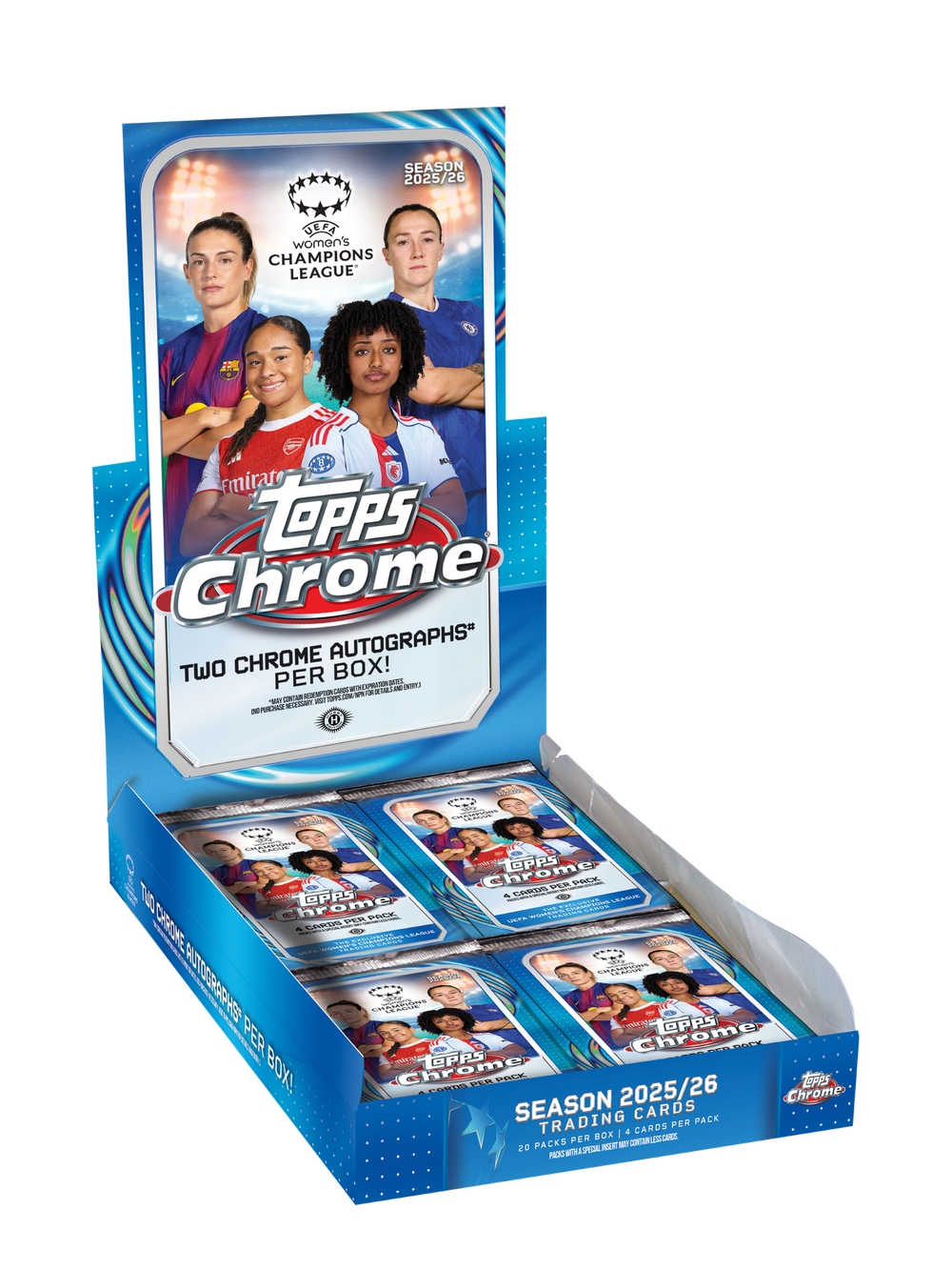2025/26 Topps UEFA Women's Champions League Chrome Soccer Hobby Box