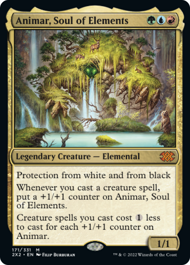 Animar, Soul of Elements (2X2-171) - Double Masters 2022 Foil