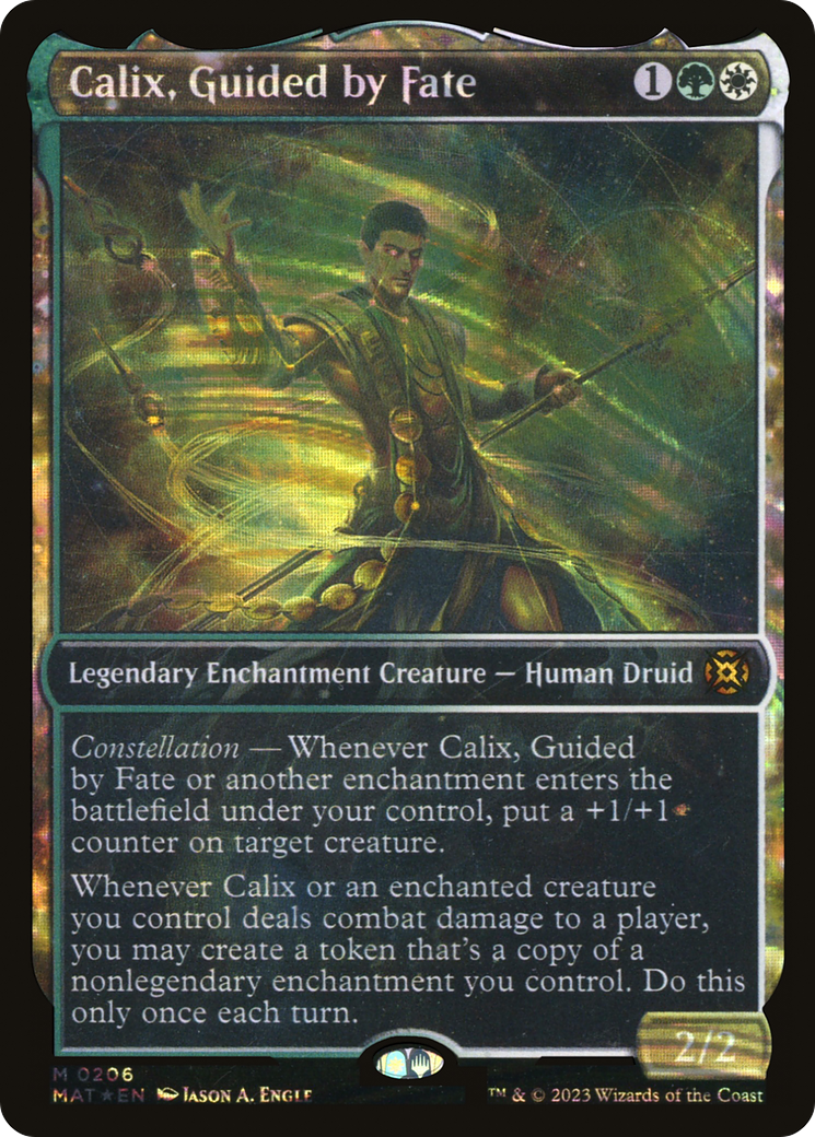 Calix, Guided by Fate (MAT-206) - March of the Machine: The Aftermath: (Showcase, enchantment) Foil