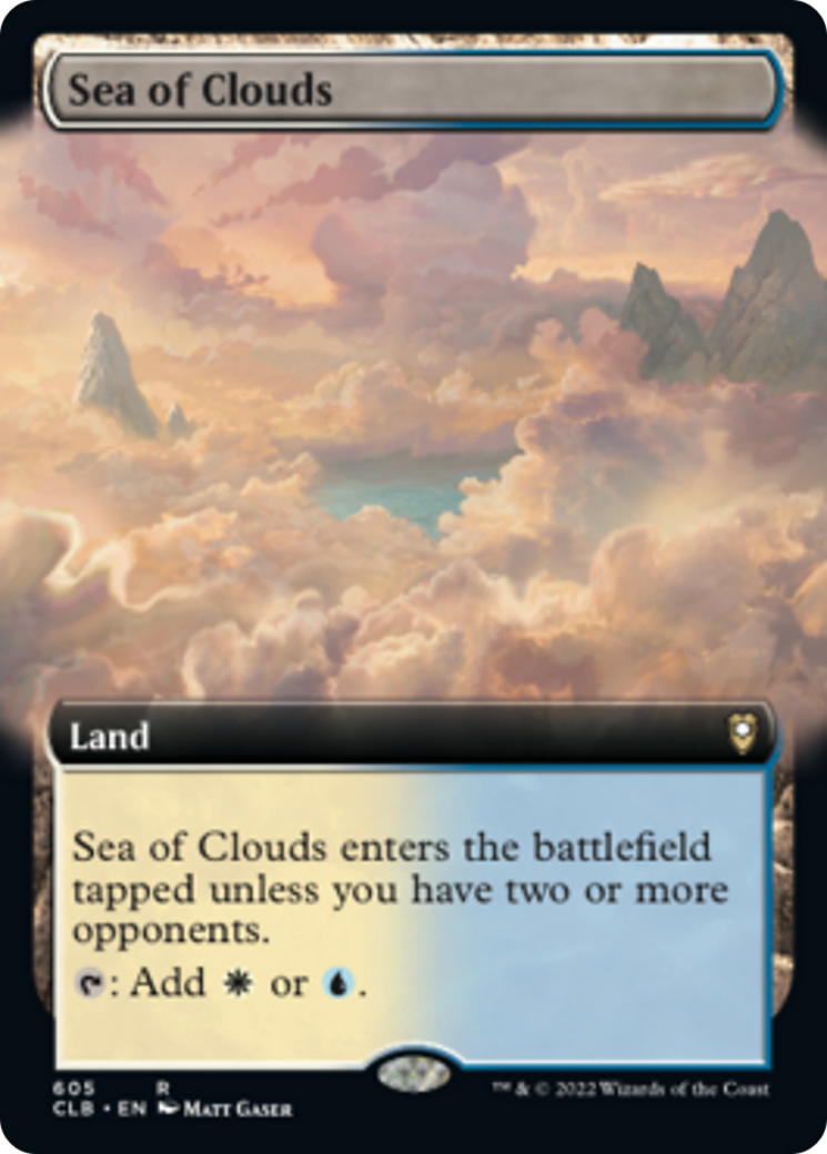 Sea of Clouds (CLB-605) - Commander Legends: Battle for Baldur's Gate: (Extended Art) Foil