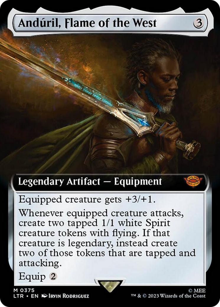 AndÃºril, Flame of the West (LTR-375) - The Lord of the Rings: Tales of Middle-earth: (Extended Art) Foil