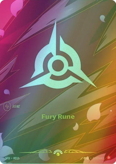 Fury Rune (Alternate Art) - R01b [Spiritforged] [Foil]