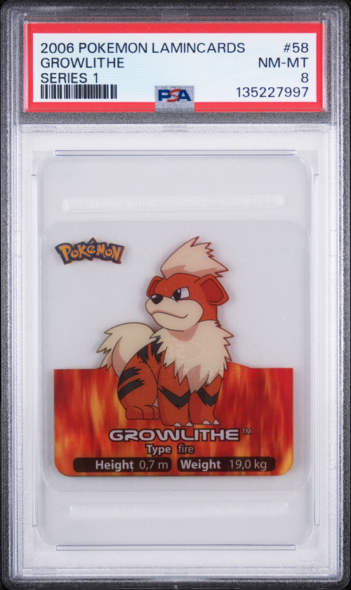 PSA 8 GROWLITHE