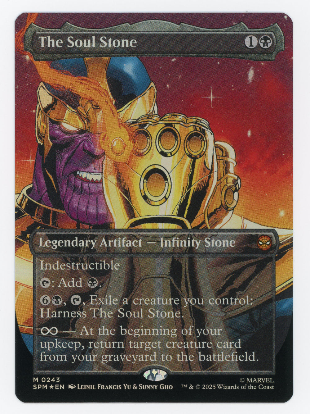 The Soul Stone - Borderless - Gauntlet - Foil - Scan 15312