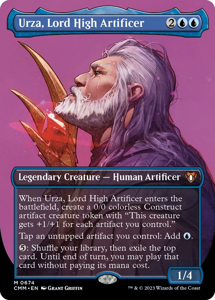 Urza, Lord High Artificer (CMM-674) - Commander Masters (Borderless) Foil