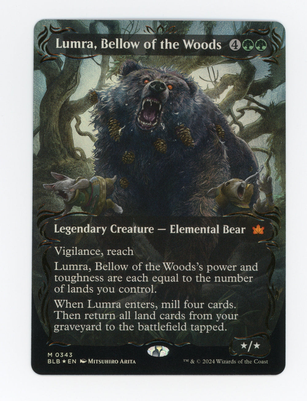 Lumra, Bellow of the Woods — Borderless|Anime|Raised Foil — ID 17737