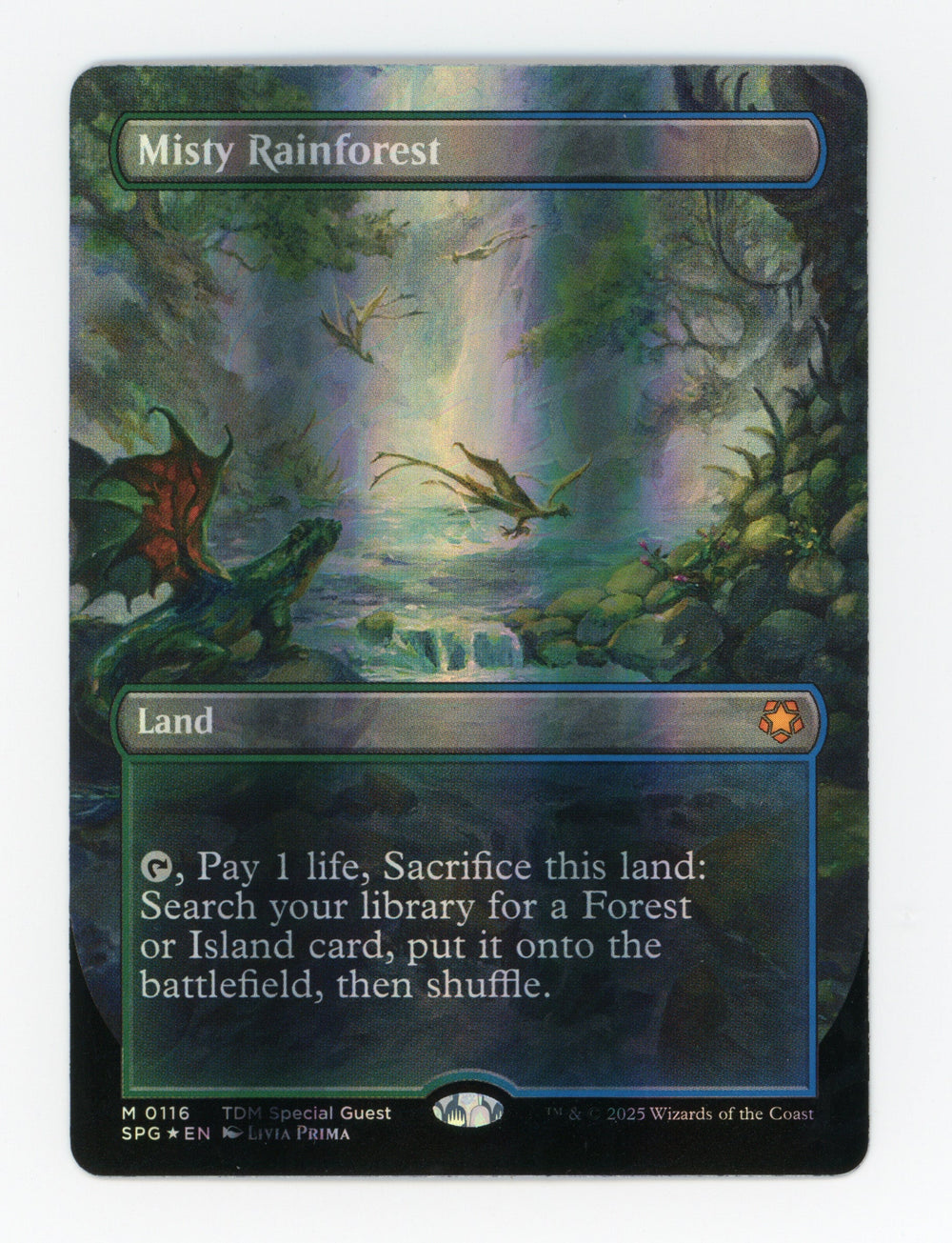 Misty Rainforest — Borderless|Dragonscale Foil — ID 17607