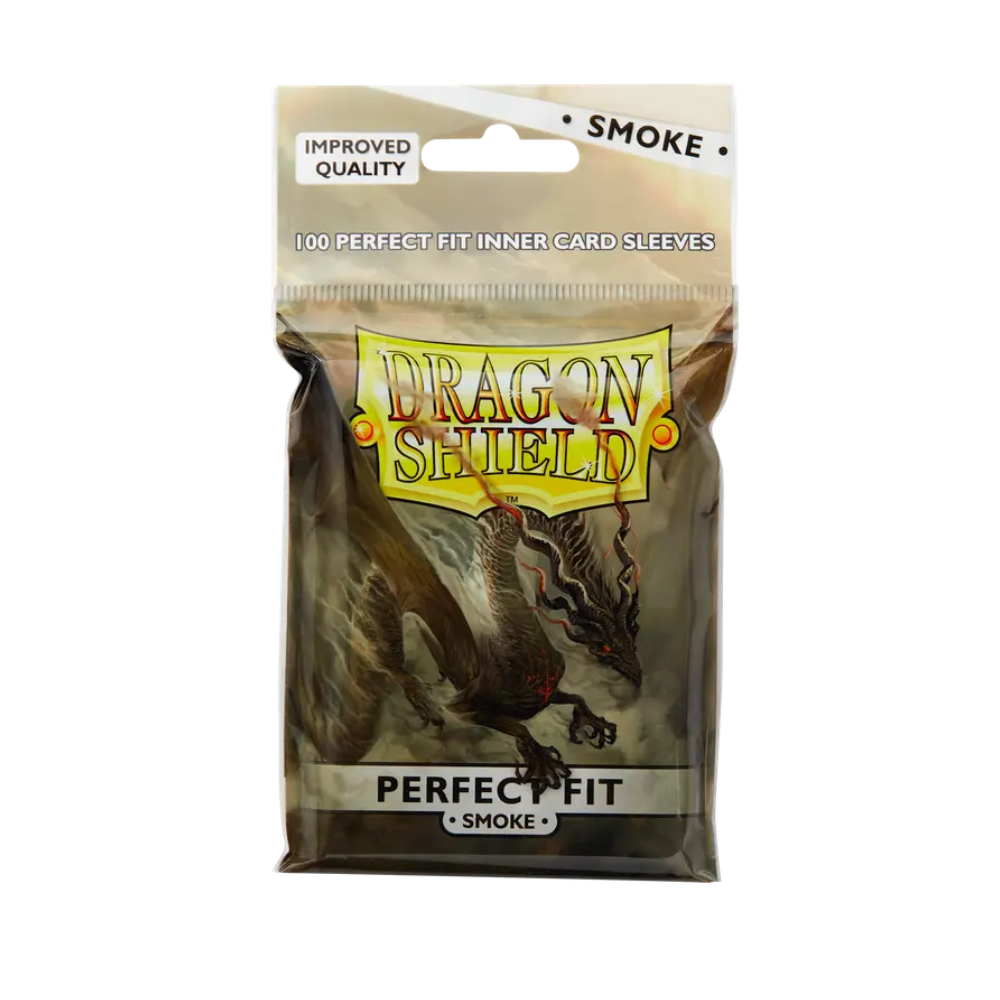 Dragon Shield Standard Perfect Fit Inner Card Sleeves Smoke (100 count)