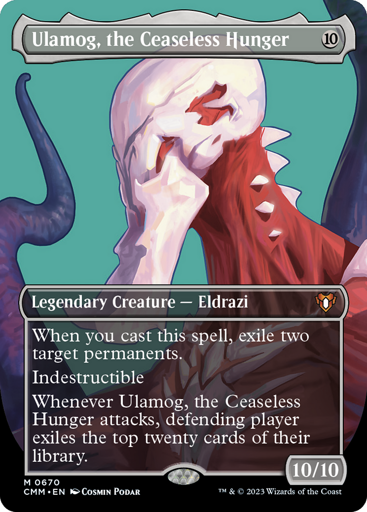 Ulamog, the Ceaseless Hunger (CMM-670) - Commander Masters (Borderless) Foil