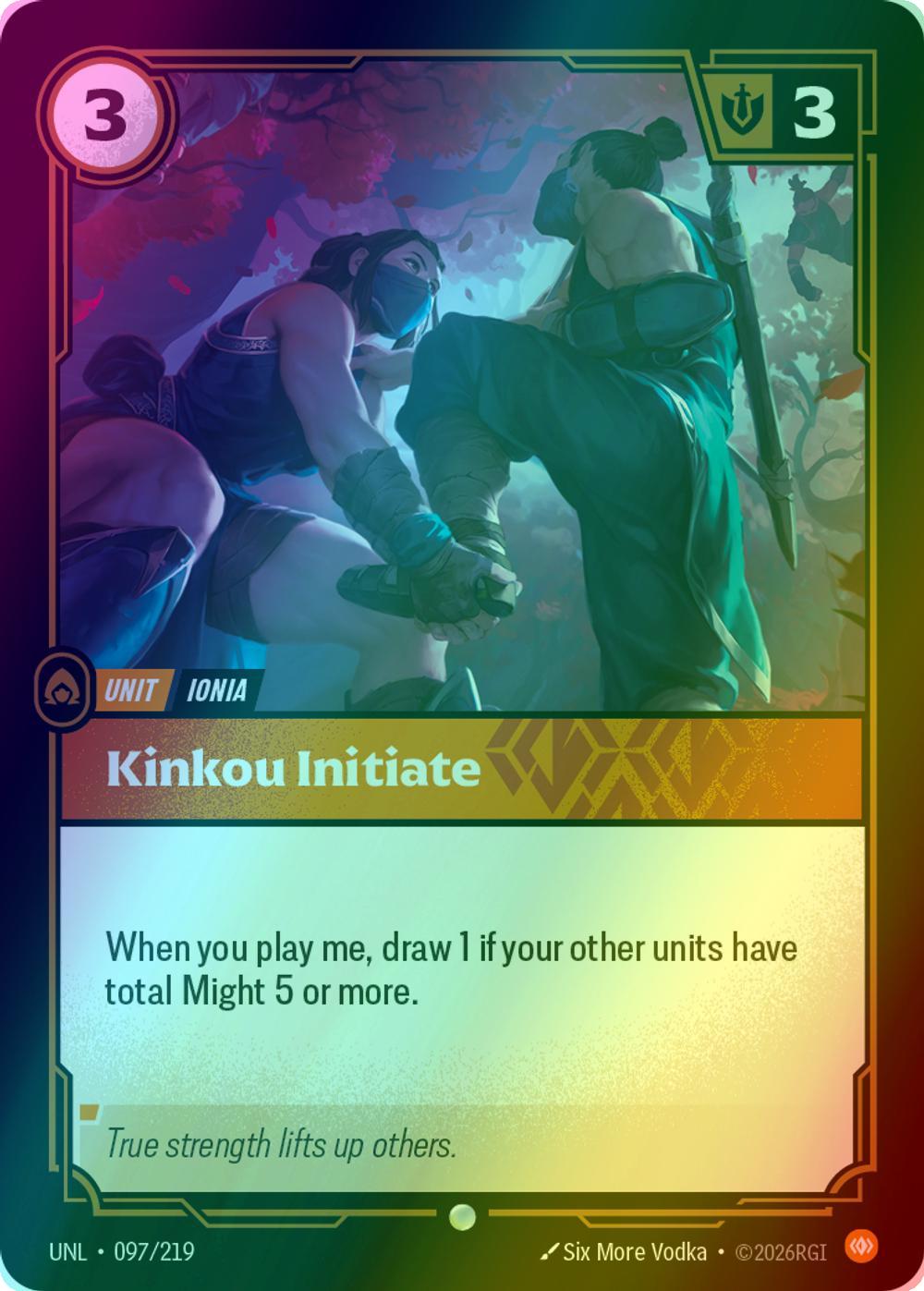 Kinkou Initiate - 097/219 [Unleashed] [Foil]