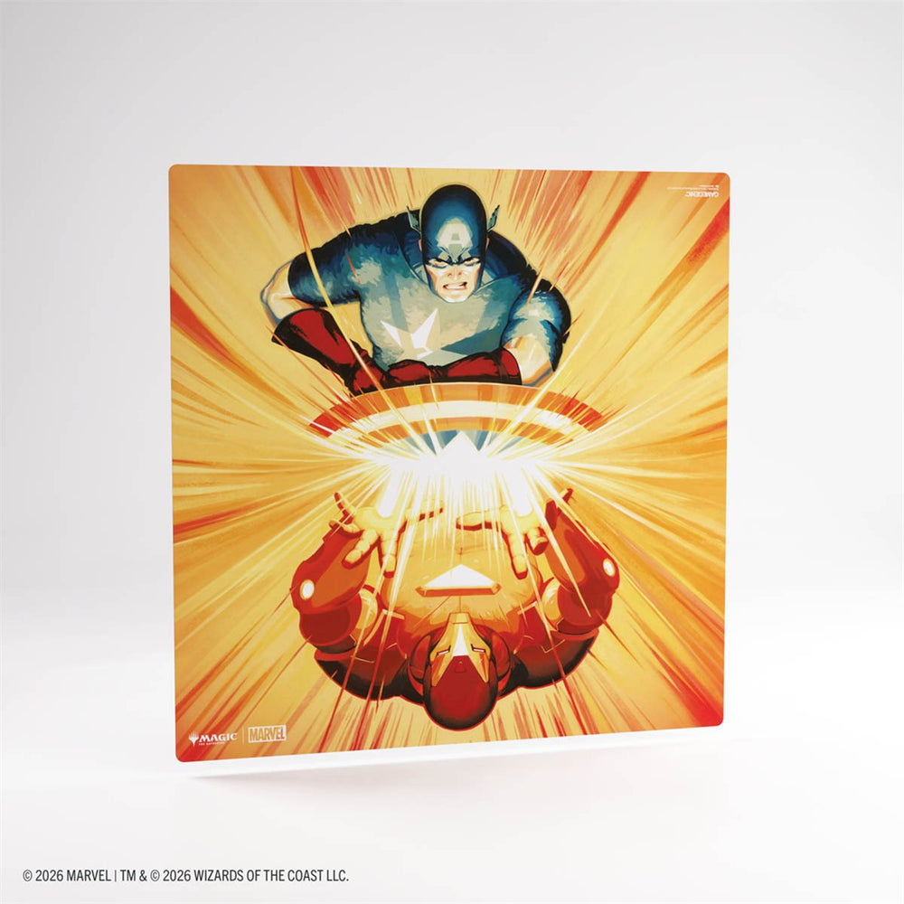 Gamegenic MTG Prime 2-player Playmat - Marvel Super Heroes - Iron Man and Captain America