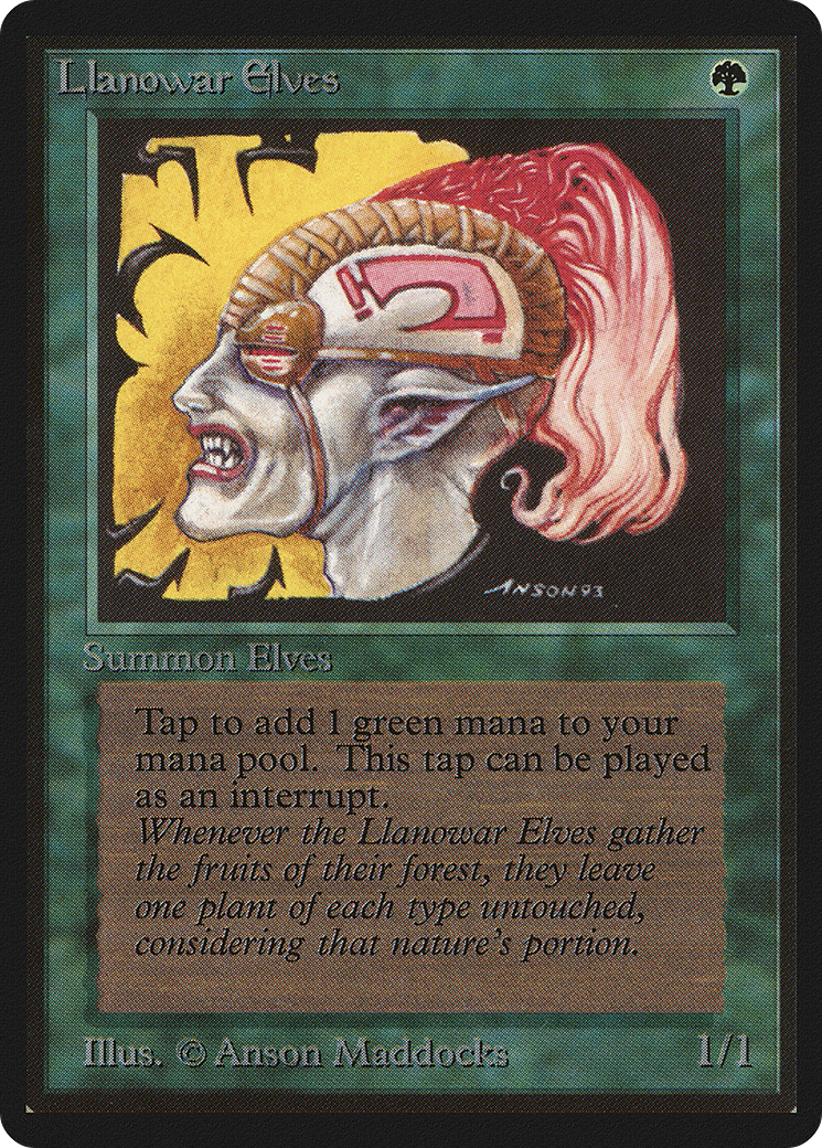 Llanowar Elves (LEB-211) - Limited Edition Beta