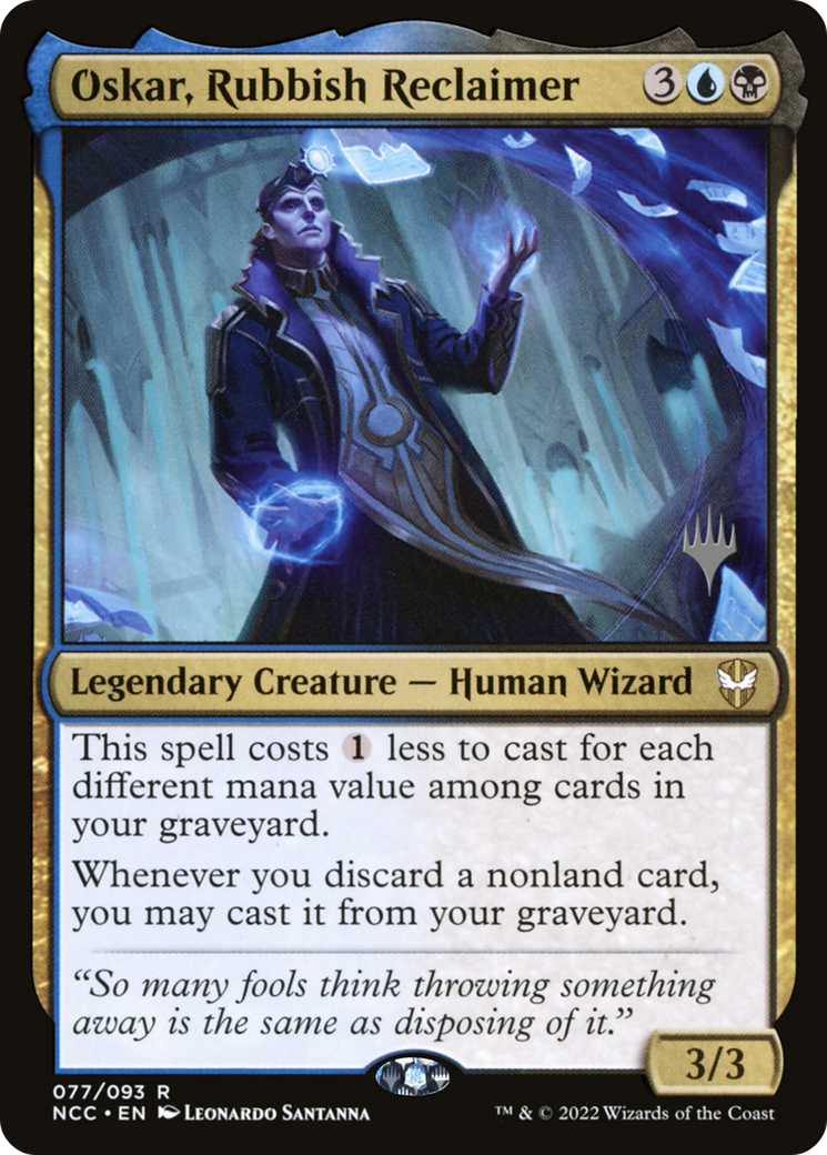 Oskar, Rubbish Reclaimer (PPSNC-77P) - New Capenna Commander Promos Foil