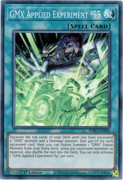 GMX Applied Experiment #55 - BPRO-EN096 - Super Rare - 1st Edition