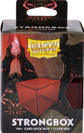 Dragon Shield Strongbox Deck Case - 100+ - Clear Red