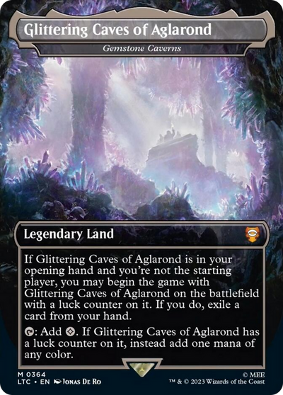 Gemstone Caverns (LTC-364) - Tales of Middle-earth Commander / Glittering Caves of Aglarond (Borderless) Foil