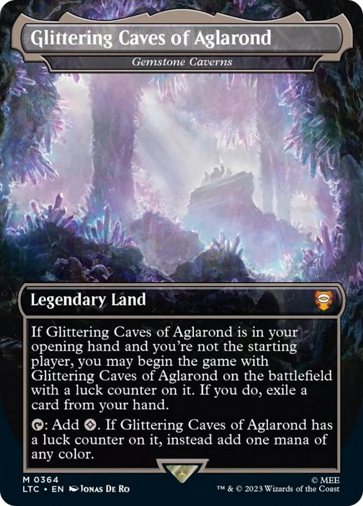 Gemstone Caverns (LTC-364) - Tales of Middle-earth Commander / Glittering Caves of Aglarond (Borderless)