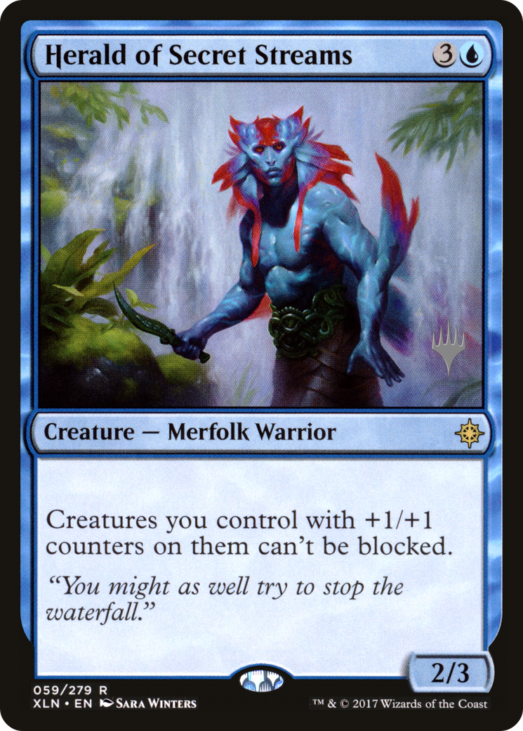 Herald of Secret Streams (PPM20-59P) - Ixalan Promos Foil