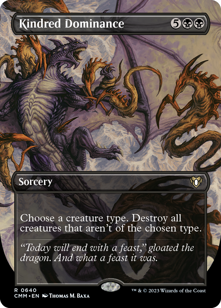 Kindred Dominance (CMM-640) - Commander Masters (Borderless) Foil
