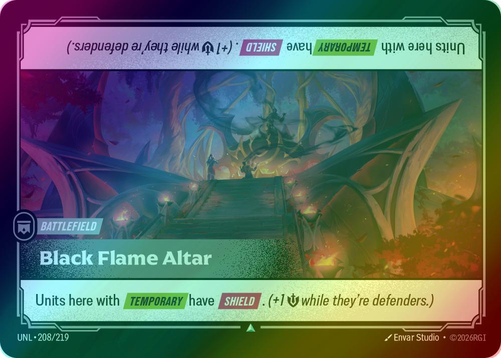 Black Flame Altar - 208/219 [Unleashed] [Foil]