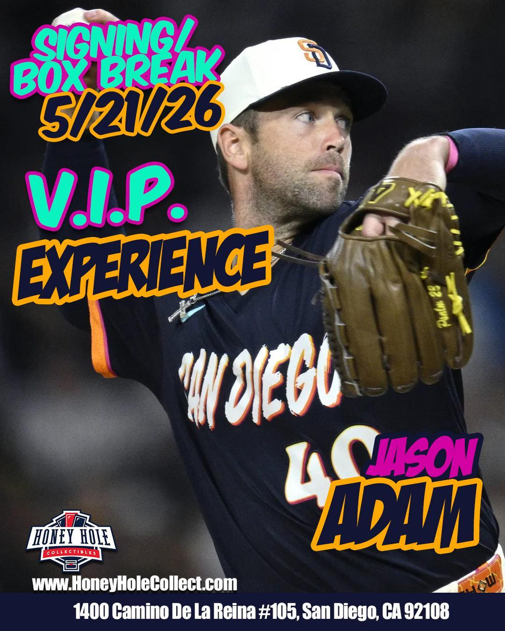 Jason Adam VIP Signing Event Mission Valley - May 21, 2026