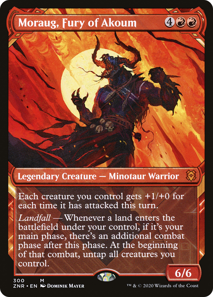 Moraug, Fury of Akoum (ZNR-300) - Zendikar Rising: (Showcase) Foil