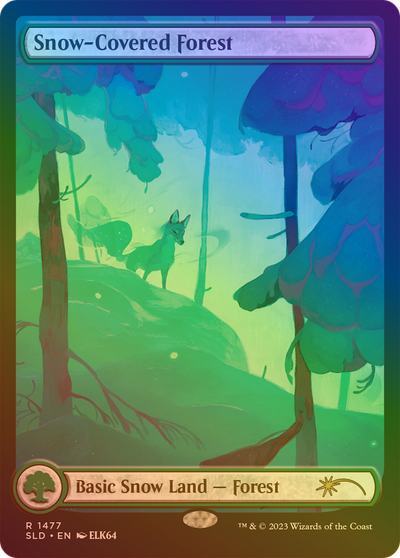 Snow-Covered Forest (SLD-1477â˜…) - Secret Lair Drop: (Full Art) Foil