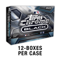 2023 Topps Chrome Black Baseball Hobby 12 Box Case