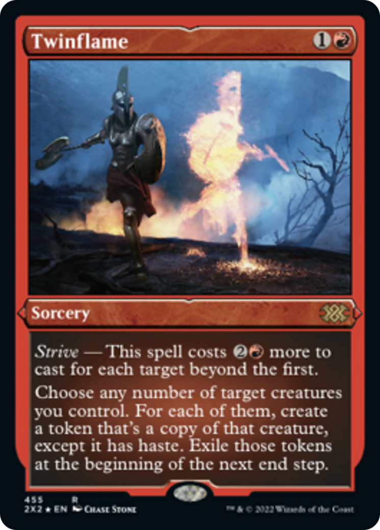 Twinflame (2X2-455) - Double Masters 2022 Etched Foil