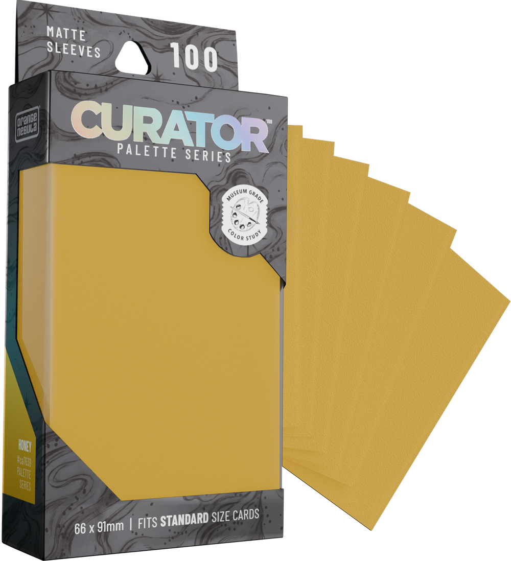 Curator Palette Series Sleeves - Standard Size - 100ct - Honey