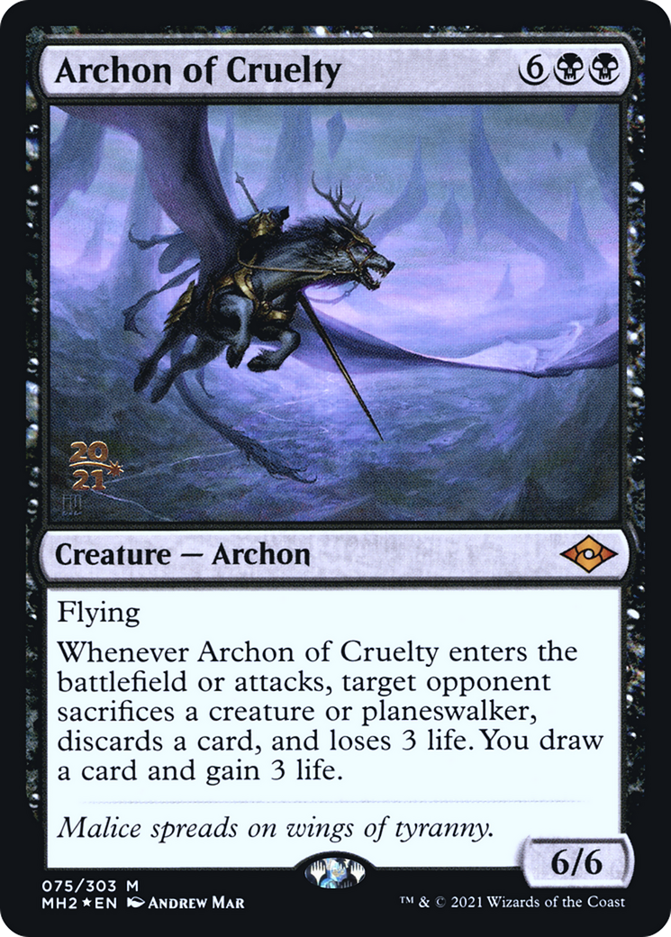 Archon of Cruelty (PRE-75S) - Modern Horizons 2 Promos Foil