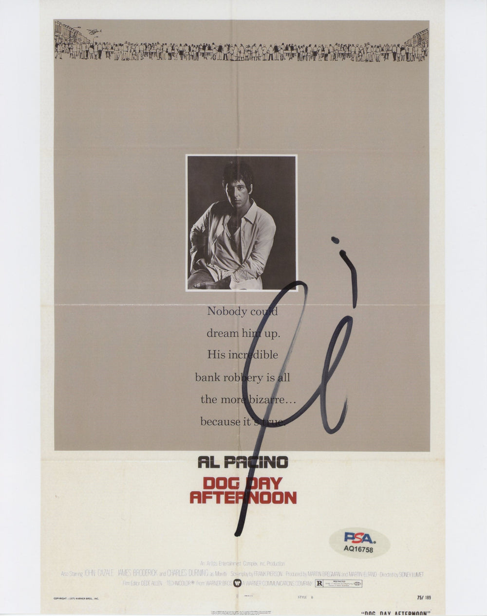 Al Pacino Dog Day Afternoon Authentic Signed 8x10 Photo PSA/DNA #AQ16758