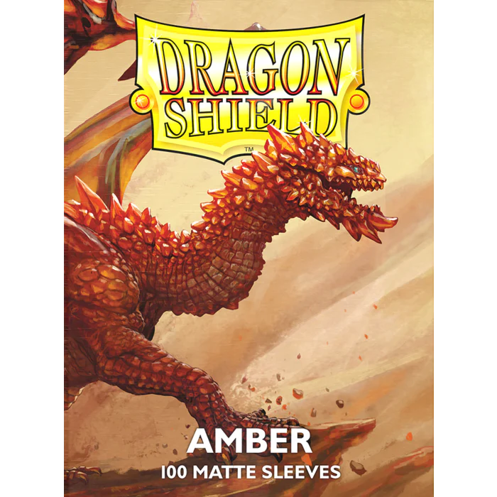 Dragonshield Sleeves 100 Matte Amber