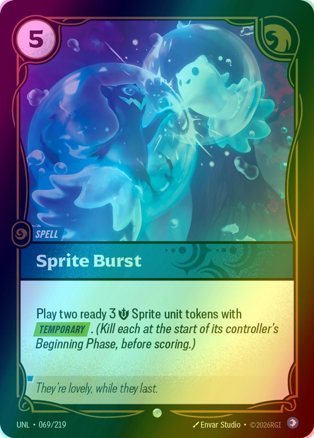 Sprite Burst - 069/219 [Unleashed] [Foil]