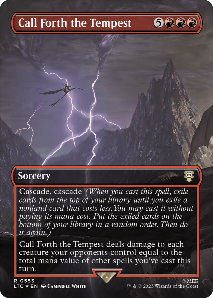Call Forth the Tempest (LTC-553) - Tales of Middle-earth Commander (Borderless) Foil