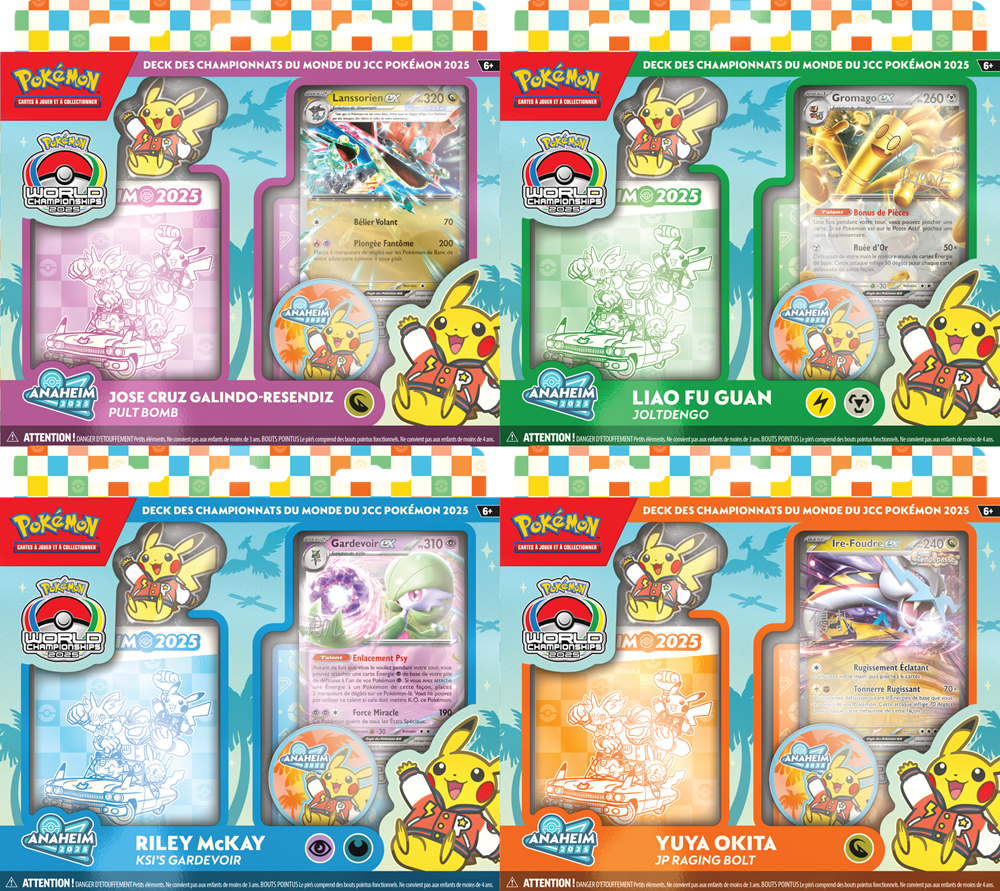Pokémon TCG: World Championships Deck 2025 - Set of 4 - French