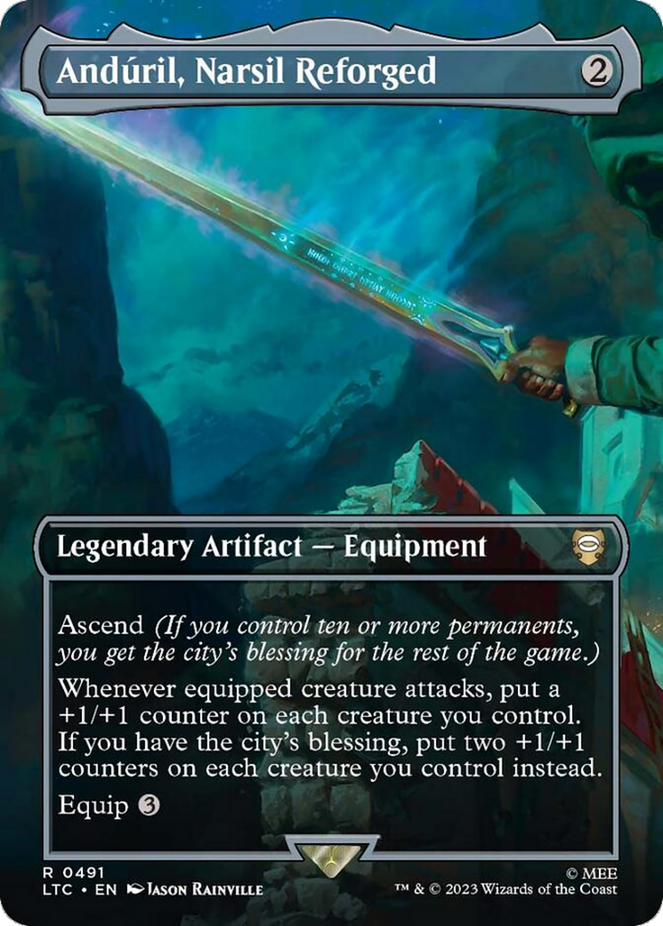 AndÃºril, Narsil Reforged (LTC-491) - Tales of Middle-earth Commander (Borderless)