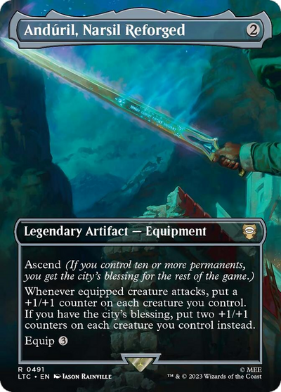AndÃºril, Narsil Reforged (LTC-491) - Tales of Middle-earth Commander (Borderless)