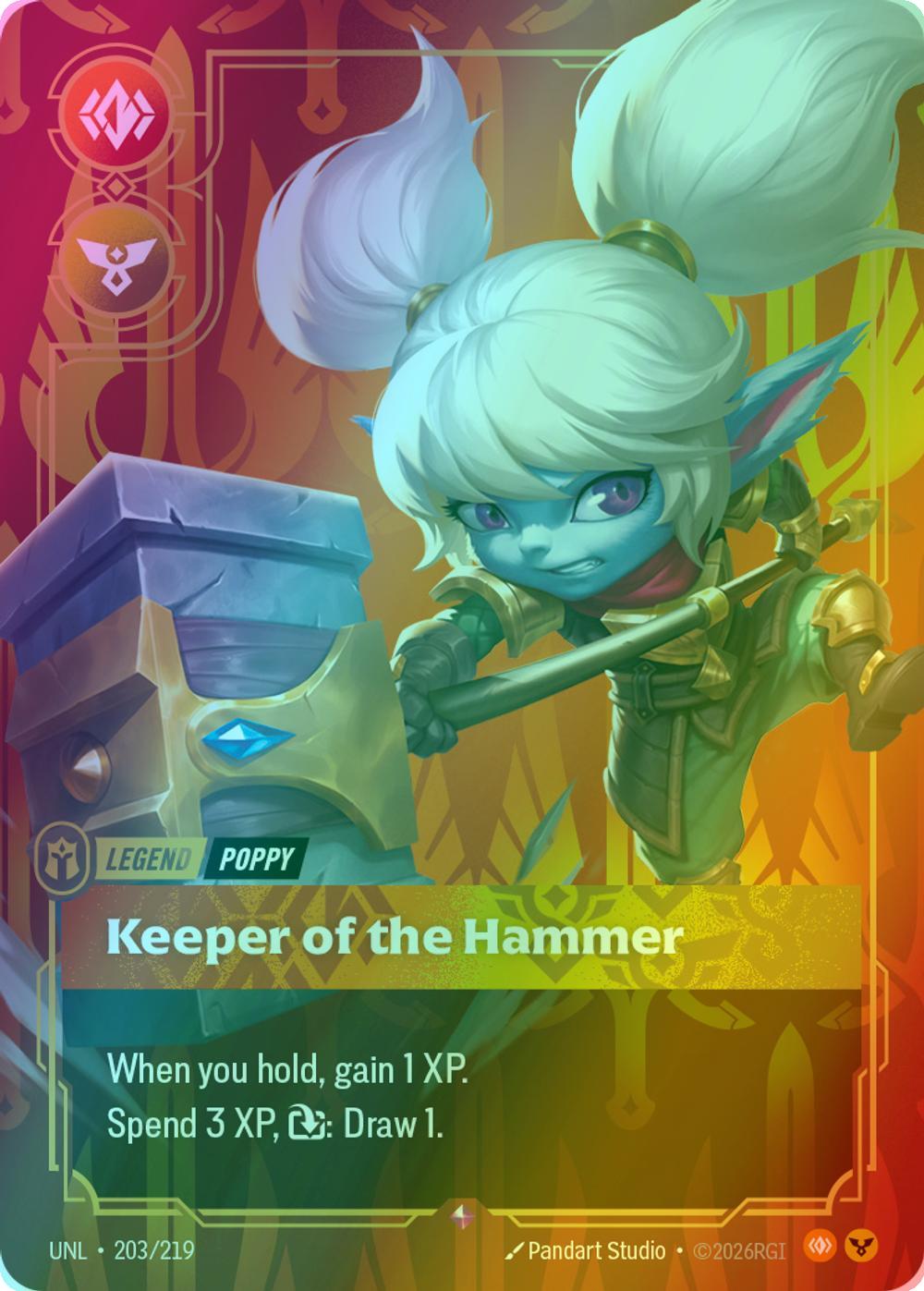 Keeper of the Hammer (Poppy) - 203/219 [Unleashed] [Foil]