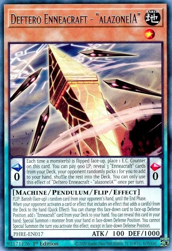 Deftero Enneacraft - "alazoneIA" - PHRE-EN017 - Rare - 1st Edition