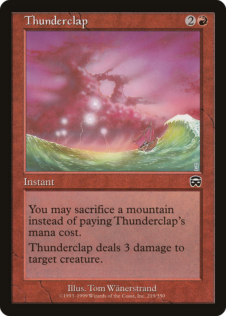 Thunderclap (MMQ-219) - Mercadian Masques Foil
