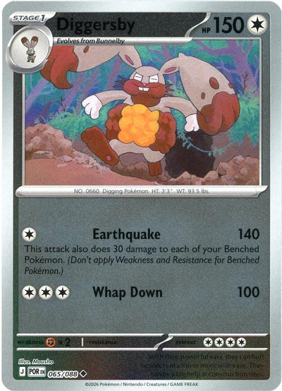 Diggersby - 065/088 - Uncommon [me03-065] [Reverse Holo]