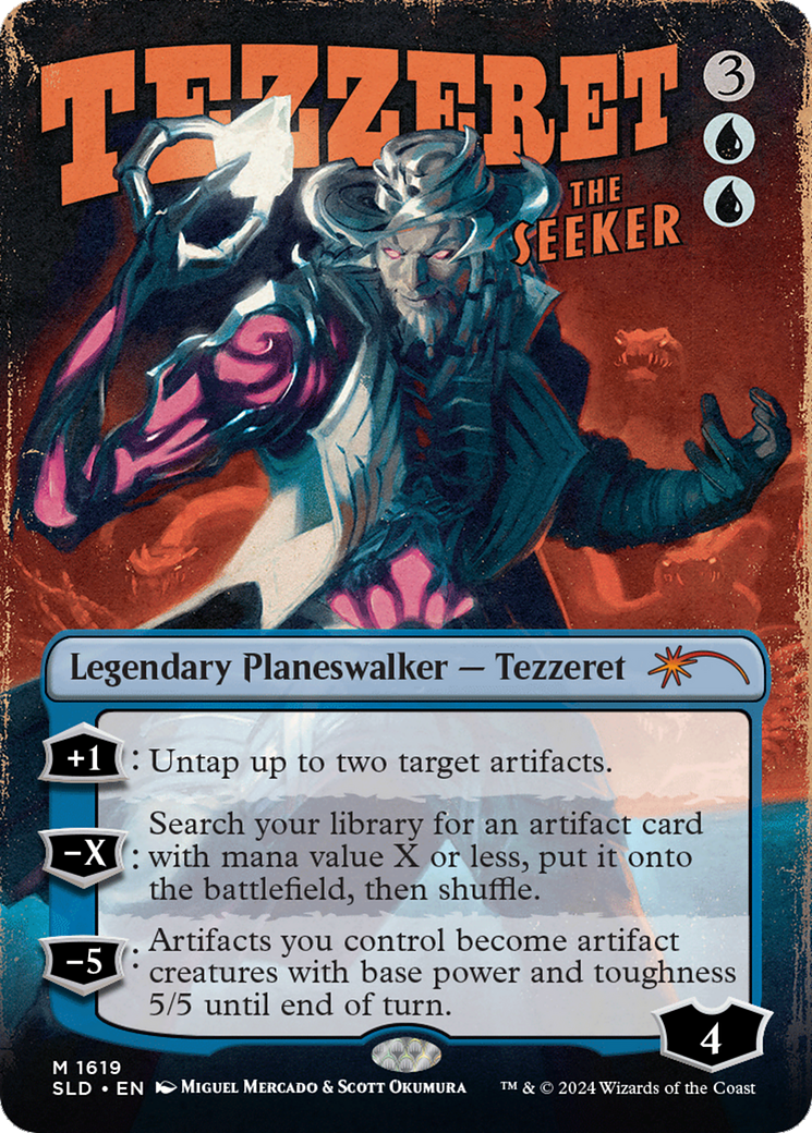 Tezzeret the Seeker (SLD-1619) - Secret Lair Drop (Borderless)