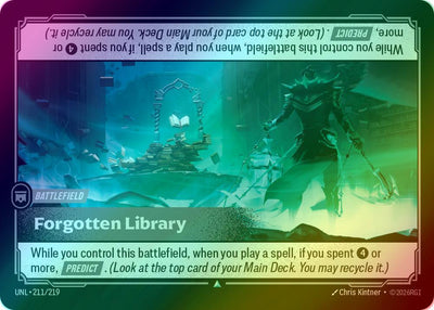 Forgotten Library - 211/219 [Unleashed] [Foil]